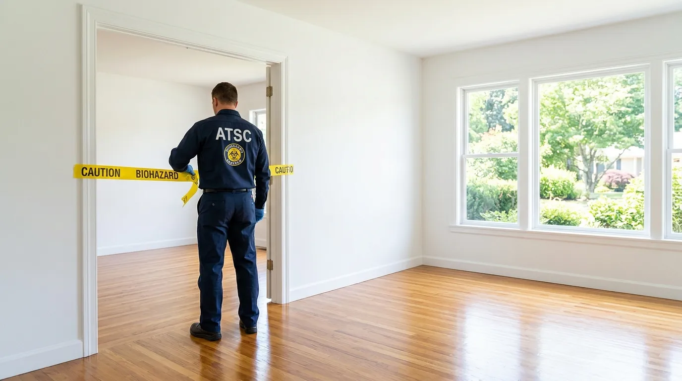 Certified biohazard cleanup crew performing Trauma Scene Cleanup in Rolling Hills Estates