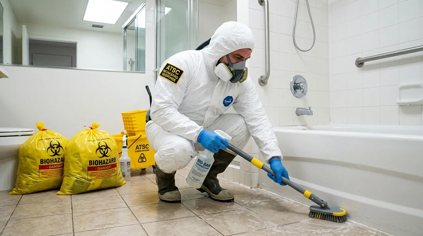 Decontamination equipment deployed for Blood Cleanup in Rolling Hills Estates